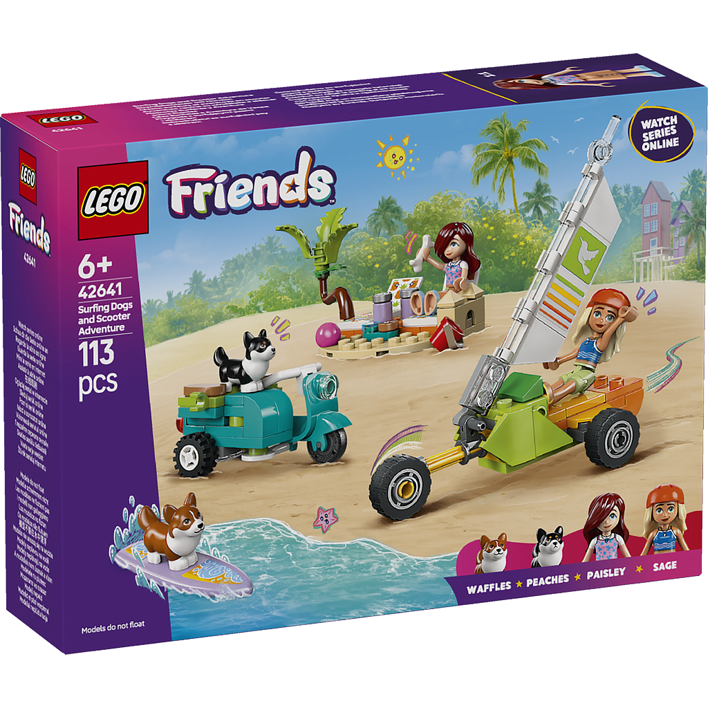 LEGO Friends Surfikoerad ja motorolleriseiklus