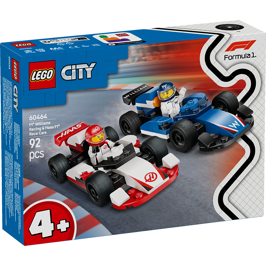LEGO City F1 Williams Racing & Haas F1 Race Cars