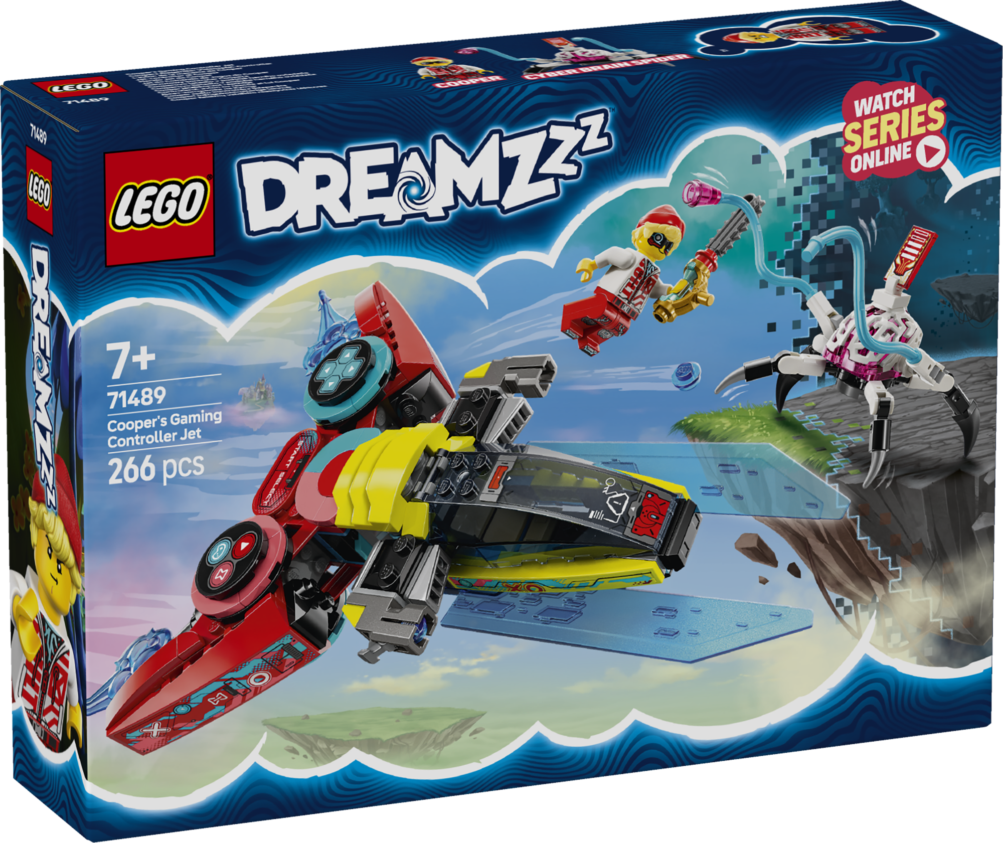 LEGO Dreamzzz Cooperi mängukontrolleriga lennuk