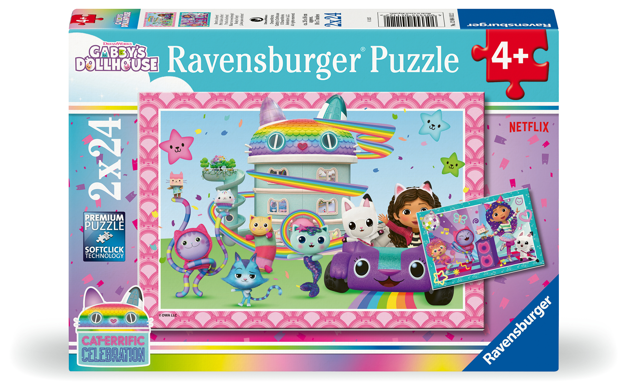 Ravensburger pusle 2x24 tk: Gabby nukumaja