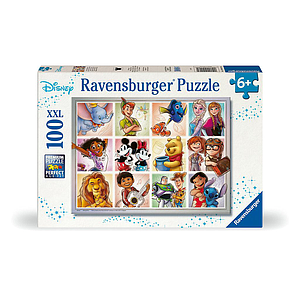 Ravensburger pusle 100 tk: tuntud Disney tegelased