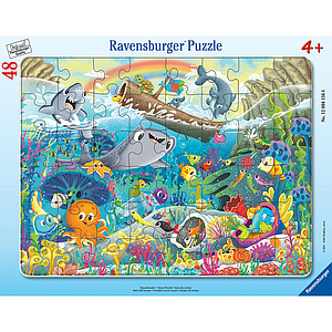 Ravensburger Frame Puzzle 48 Pieces: Happy Sea Animals