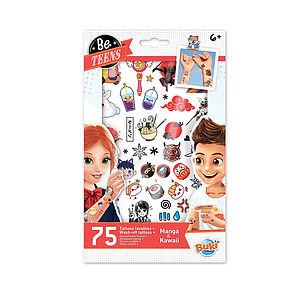Buki Washable Tattoo Set Manga Style 75 pc
