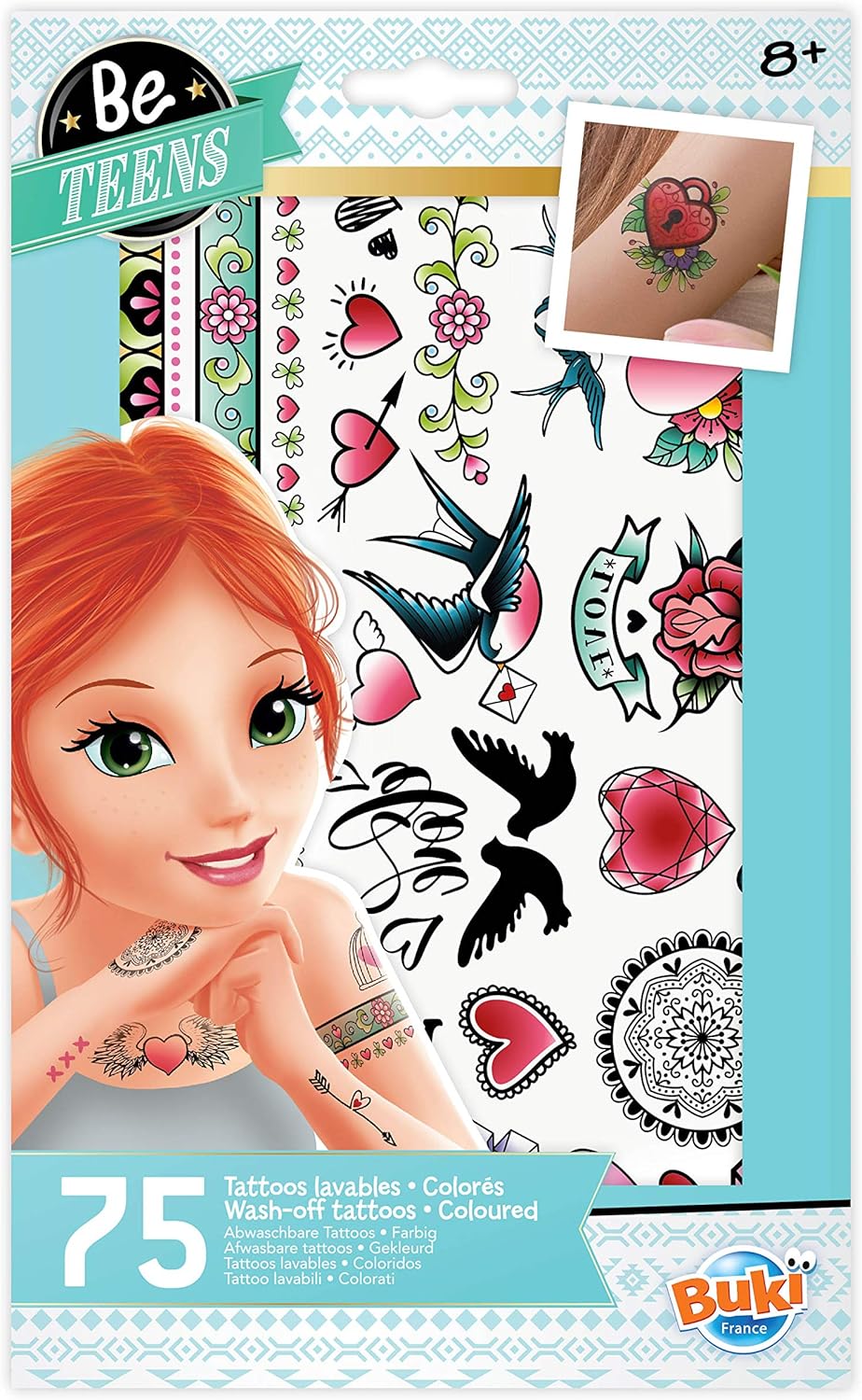 Buki mahapestav tattoo  75 tk - värviline
