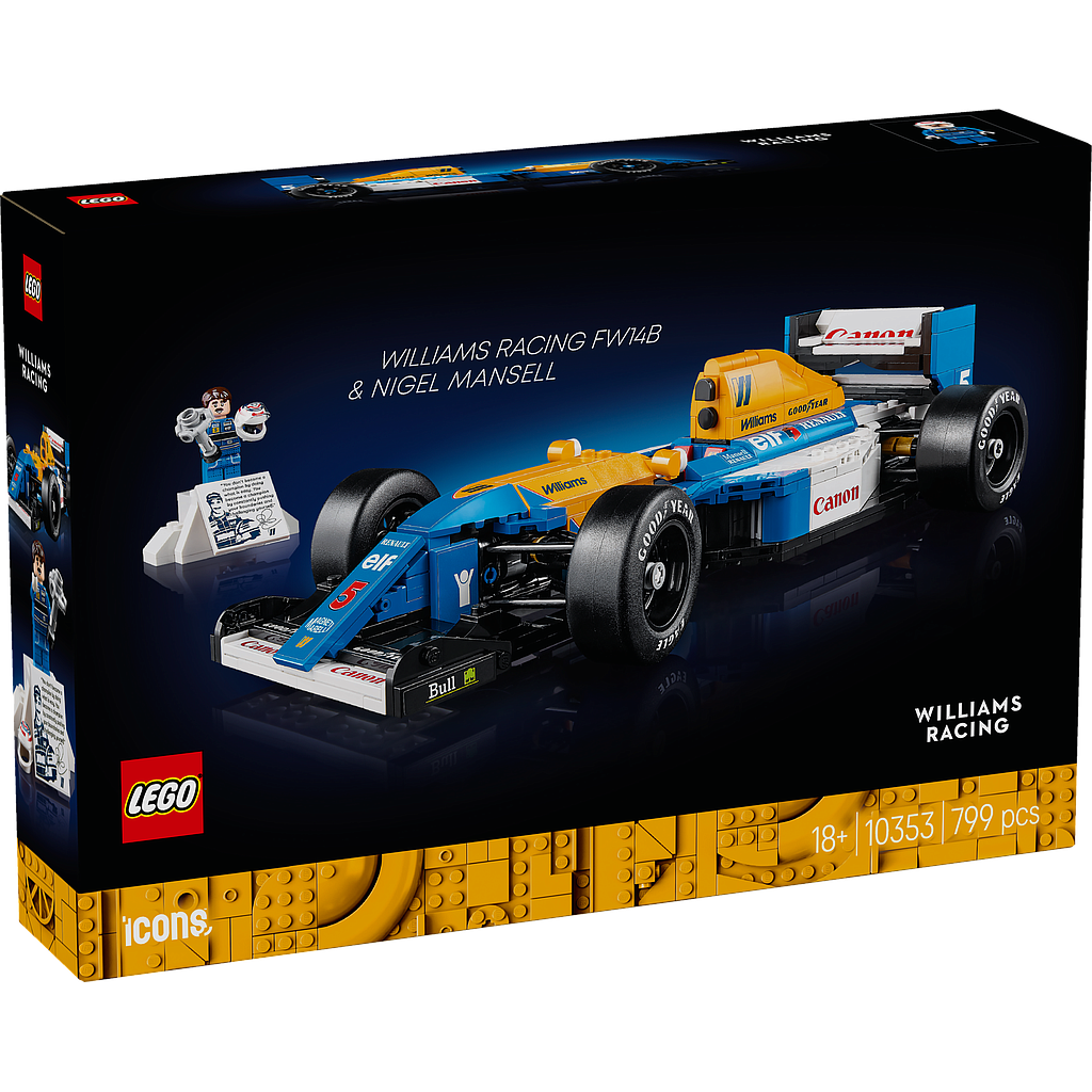LEGO Icons Williams Racing FW14B & Nigel Mansell