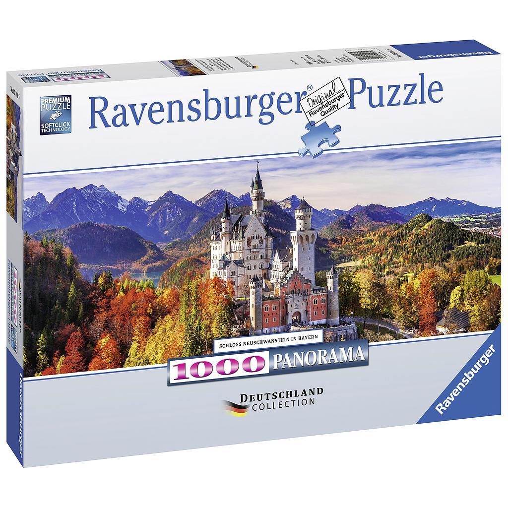 Ravensburger panoraampusle 1000 tk Neushcwansteini..