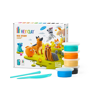 HEY CLAY Modeling Clay 15 pcs: Dog Selection