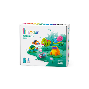 HEY CLAY Modeling Clay 15 pcs: Exotic Animals