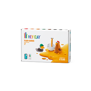 HEY CLAY Modelling Clay 6 pcs: Farm Bird Selection