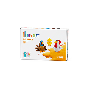 HEY CLAY Modelling Clay 6 pcs: Farm Birds Selection 2