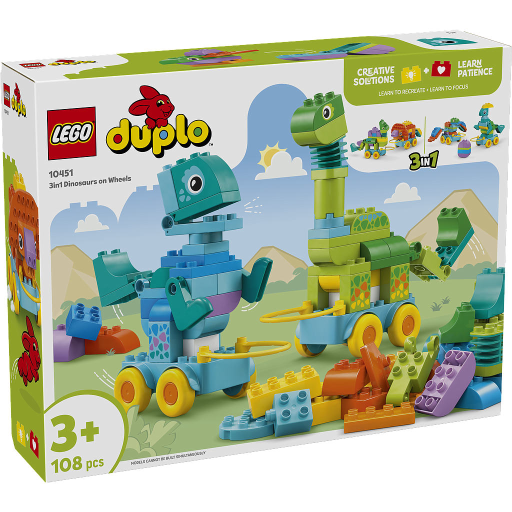 LEGO DUPLO 3in1 Dinosaurs on Wheels
