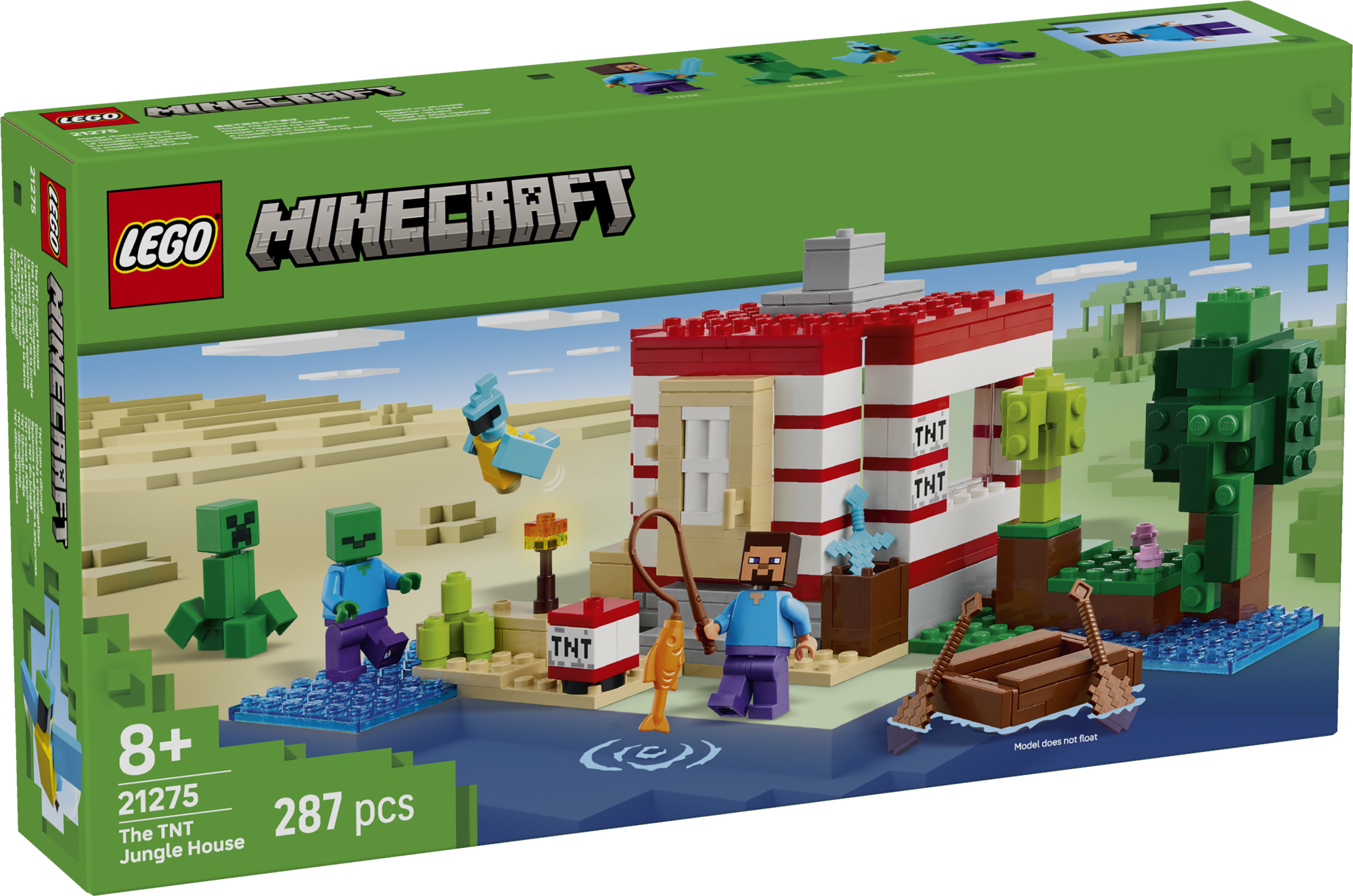 LEGO Minecraft TNT džunglimaja