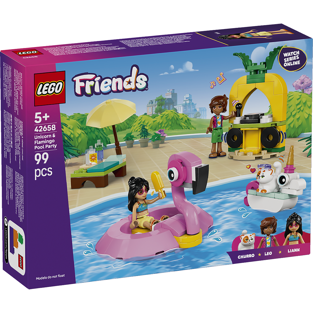 LEGO Friends Unicorn & Flamingo Pool Party