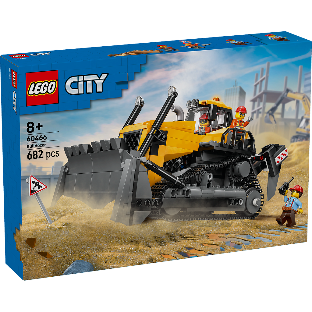 LEGO City Yellow Bulldozer with Front Loader
