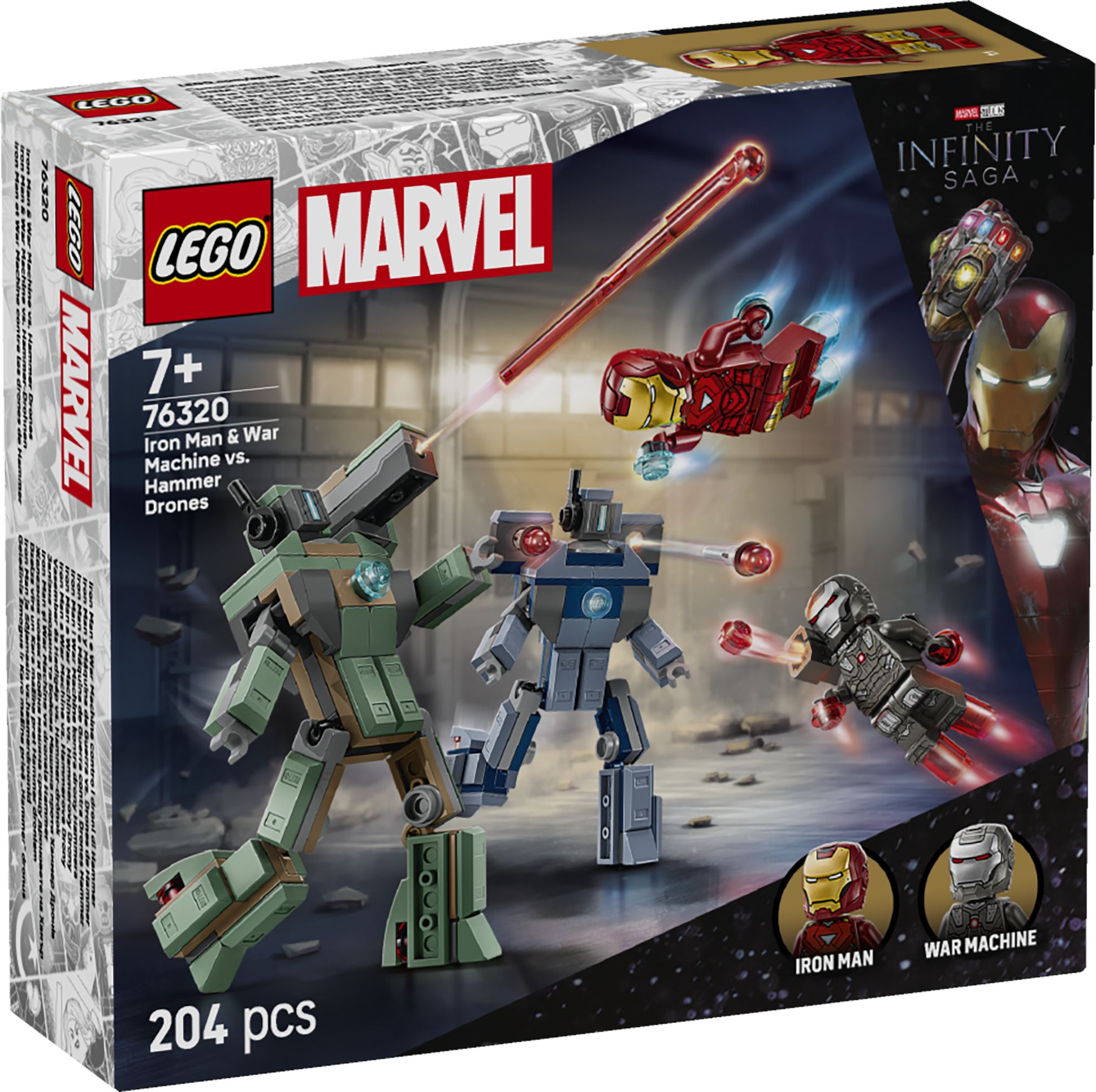 LEGO Super Heroes Iron Man ja Sõjamasin vs. haamerdroonid