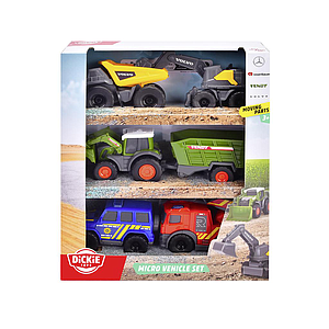 Dickie Toys SOS Mini Estación De Rescate Con 3 Vehículos Mercedes-Benz – Policía, Bomberos Y Ambulancia Con Ascensor Y Rampa, Juguete Educativo Para Niños De 3+