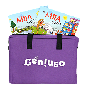 Geniuso MIIA rääkivad raamatud &quot;Talus&quot;, &quot;Linnas&quot; ja kandekott