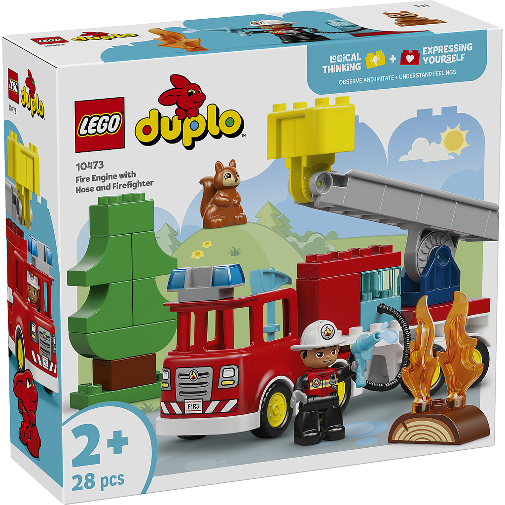 LEGO DUPLO Fire Truck with Hose and Firefighter