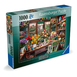 Ravensburger Puzzle 1000 Pieces: The Flower Arranger's Shed