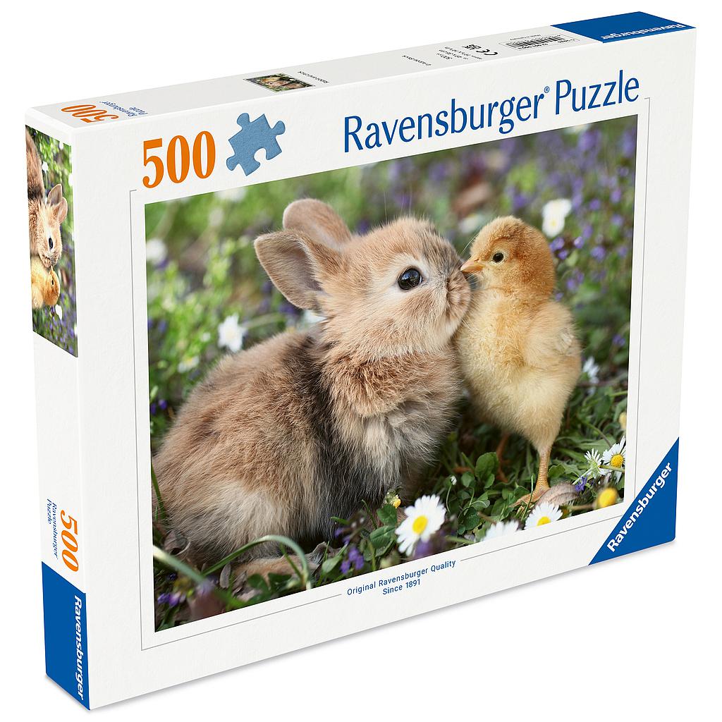 Ravensburger Puzzle 500 Pieces: Rabbit And Chick