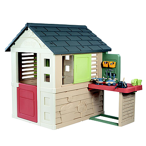 Smoby Life Nature Playhouse + Workshop