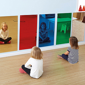 TTS Rainbow Wall Mirrors - Green