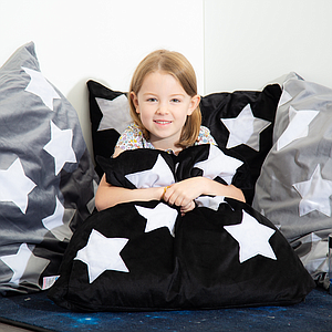 TTS Glow in the Dark Cushions 2pk - Black