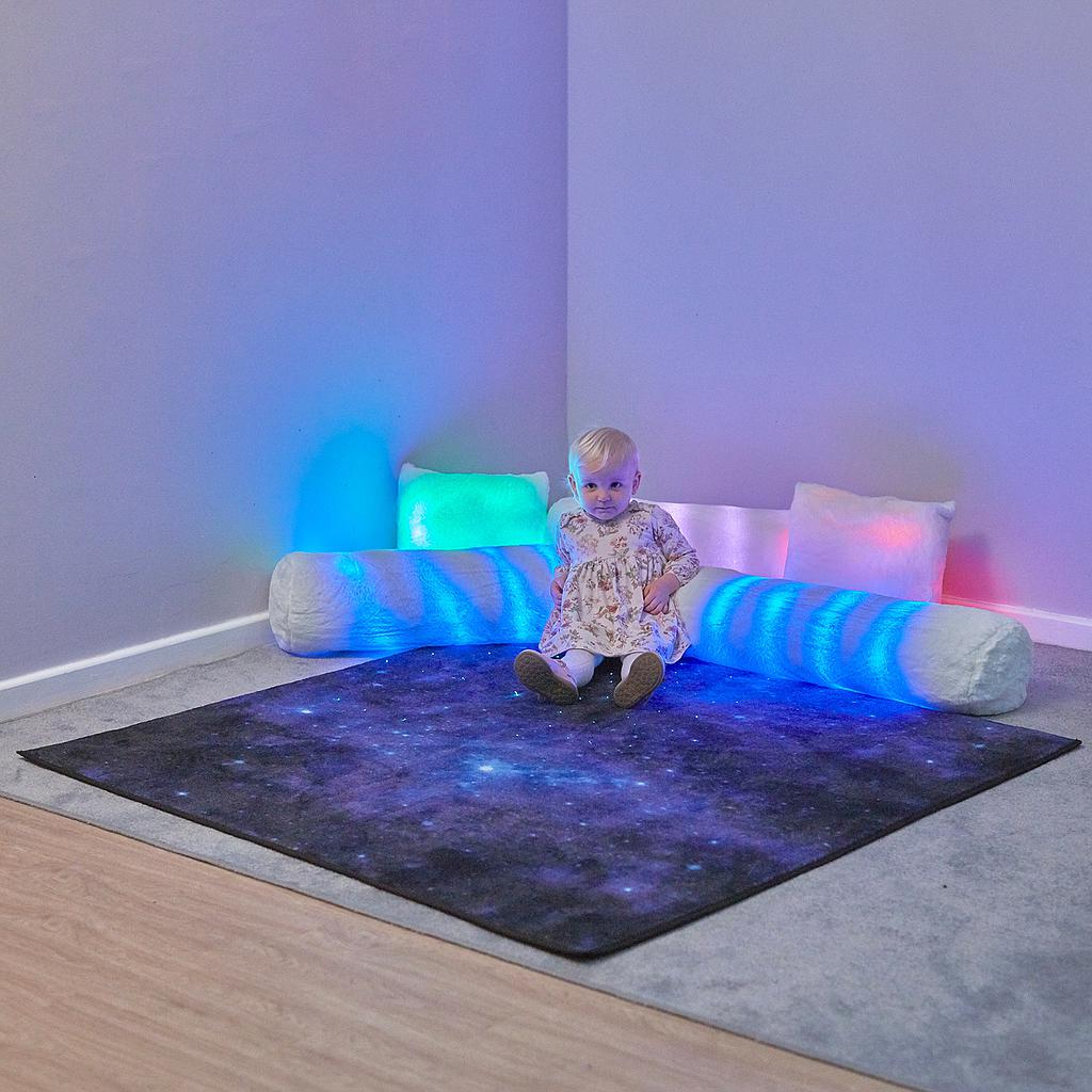 TTS Rechargeable Fibre Optic Sparkle Rug 133cm