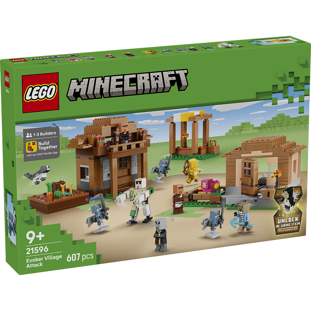 LEGO Minecraft Evoker Village Attack
