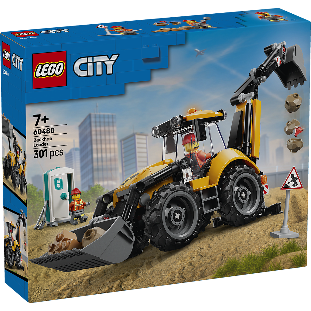 LEGO City Yellow Backhoe Loader