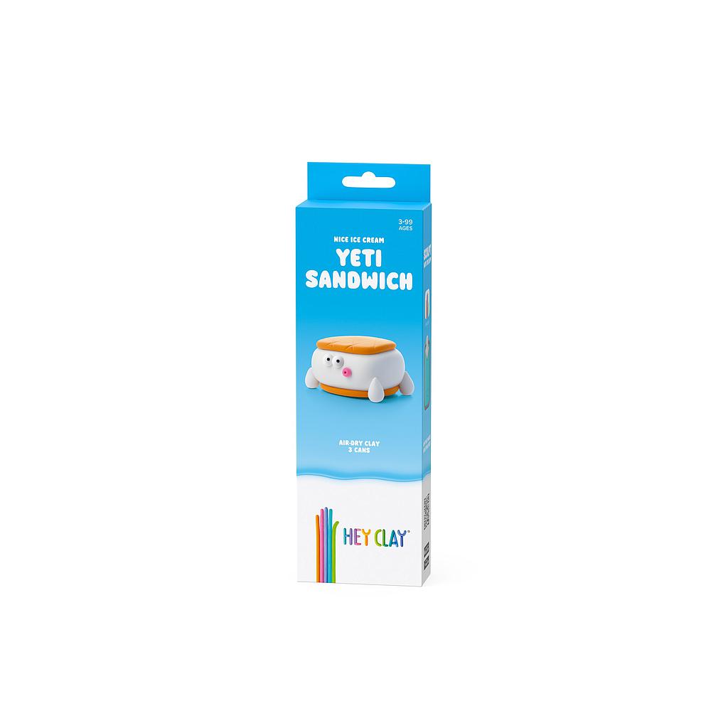 HEY CLAY Modeling Clay 3 Pieces: Yeti Sandwich