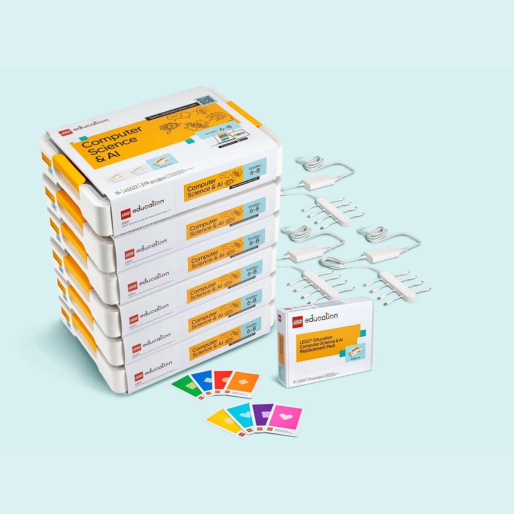 LEGO Education Computer Science & AI Classroom Bundle 6 kits: Year 7-9
