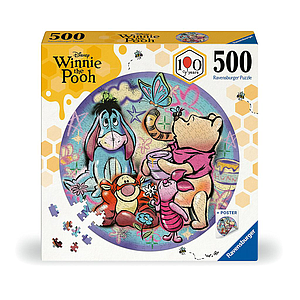 Ravensburger pusle 500 tk ümmargune: Karupoeg Puhh ja sõbrad