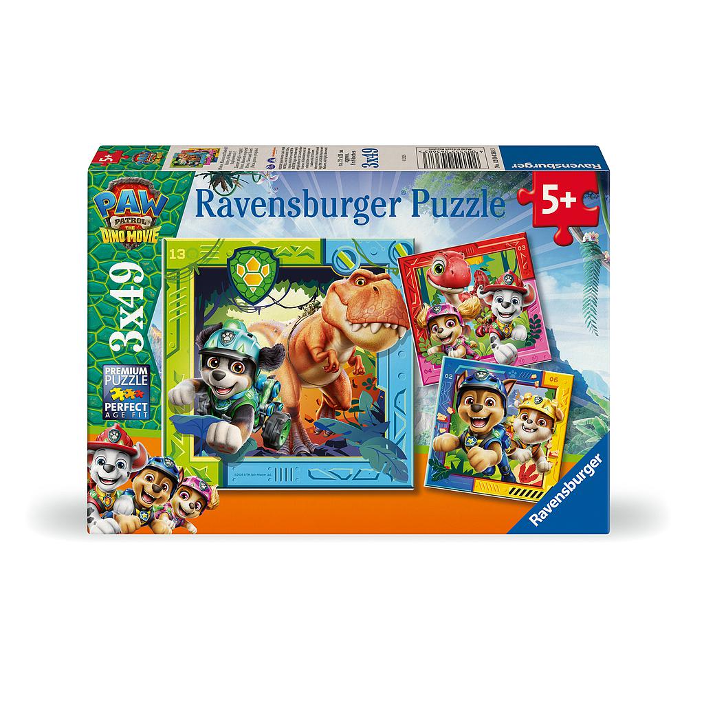Ravensburger Puzzle 3x49 Pieces: Paw Patrol Dino Movie