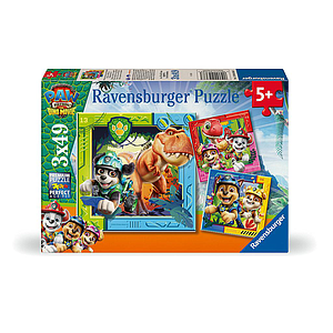 Ravensburger pusle 3x49 tk: Käpapatrulli film dinosaurustega