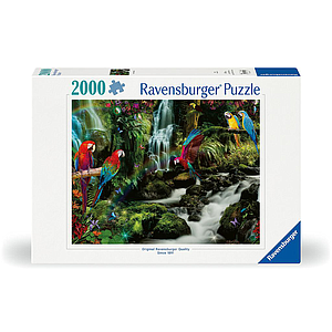 Ravensburger pusle 2000 tk: Värvilised papagoid džunglis