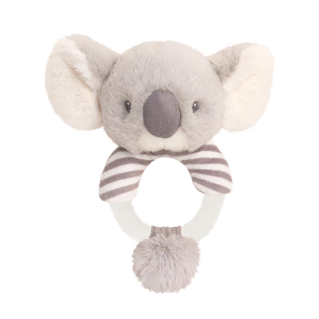 Keel Toys Keeleco Cozy Koala Ring Rattle, 14 cm