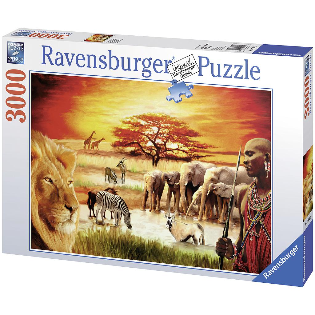 African Animals 3000 Piece Puzzle by Ravensburger