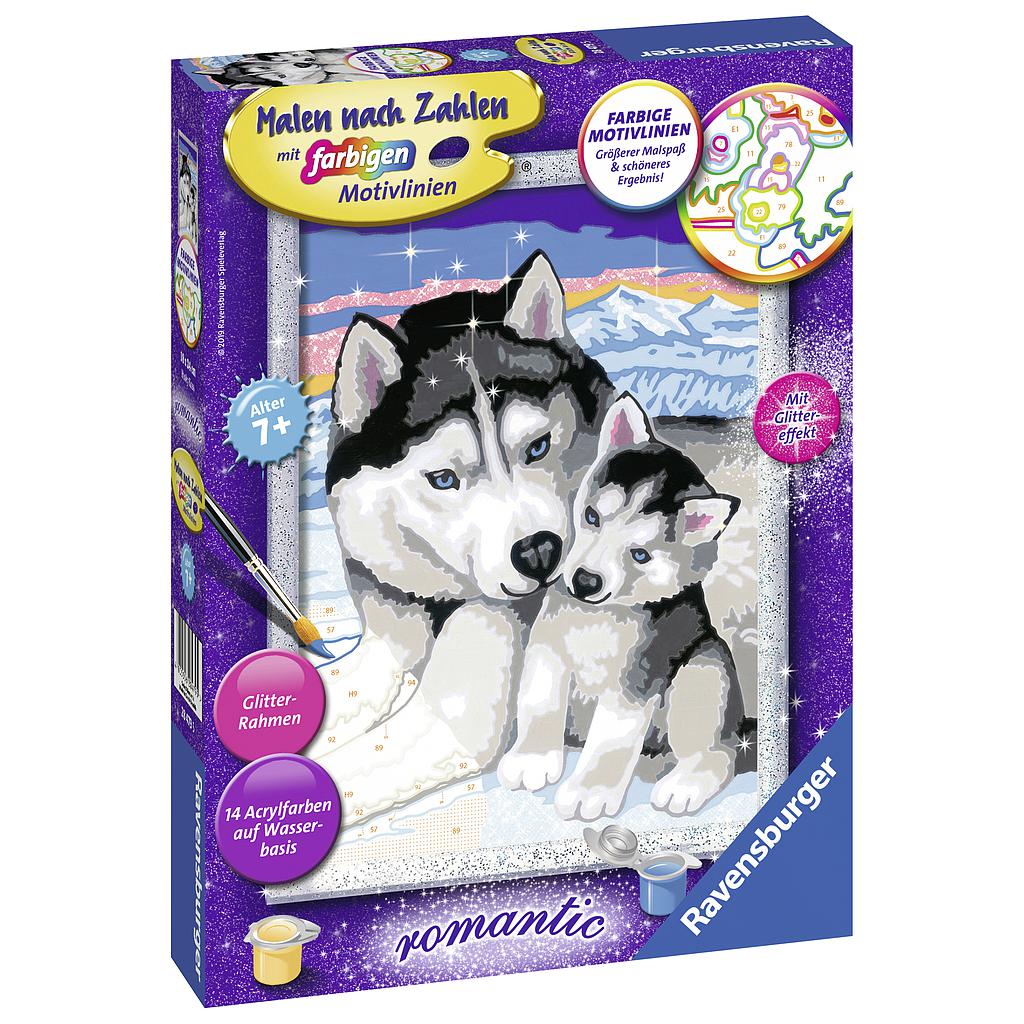 Ravensburger Painting by Numbers Husky Kiss