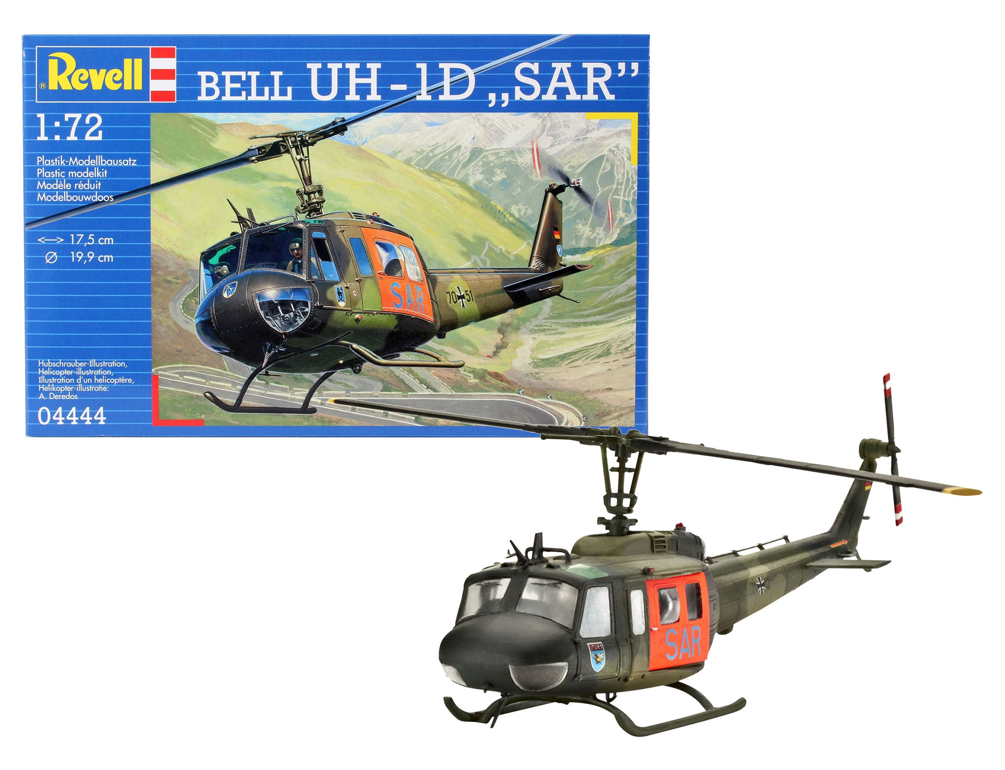Revell liimitav mudel helikopter Bell UH-1D SAR  1:72