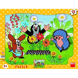 Dino Frame Puzzle 12 pc big, The Mole Gardener 