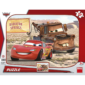 Dino Frame Puzzle 12 pc big, Disney Cars
