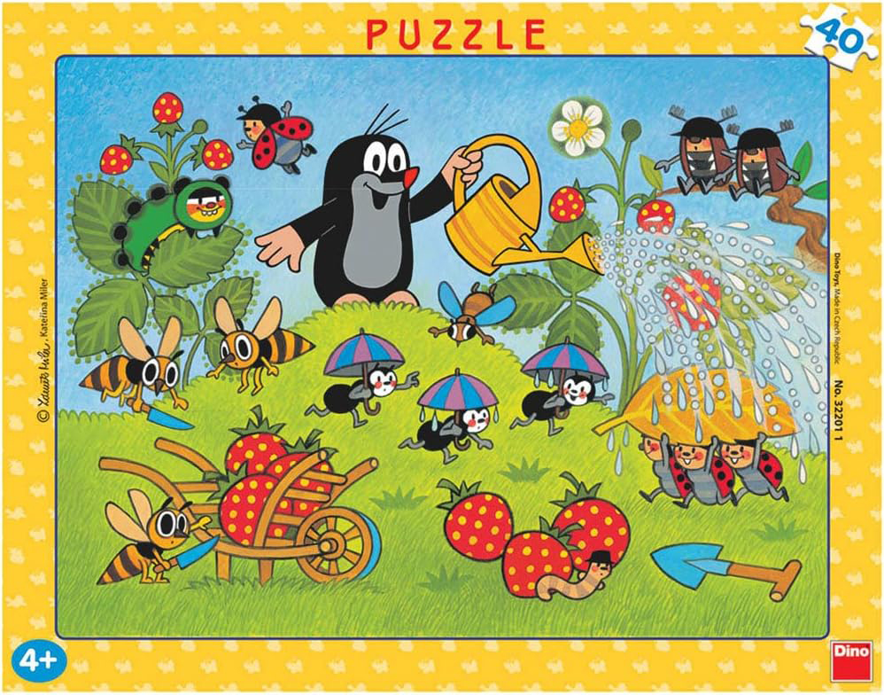 Dino Frame Puzzle 40 pc, The Little Mole