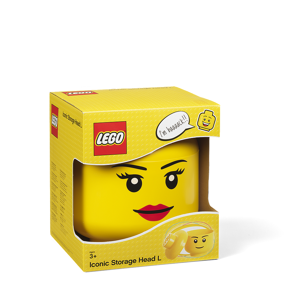 Lego storage head 2025 l