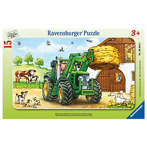 Ravensburger Small Frame Puzzle 15 pc Tractor