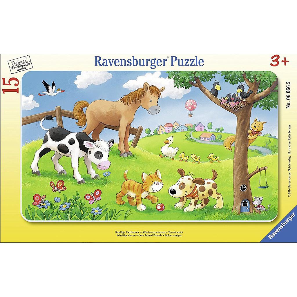 Ravensburger plaatpusle 15 tk Imearmsad loomad