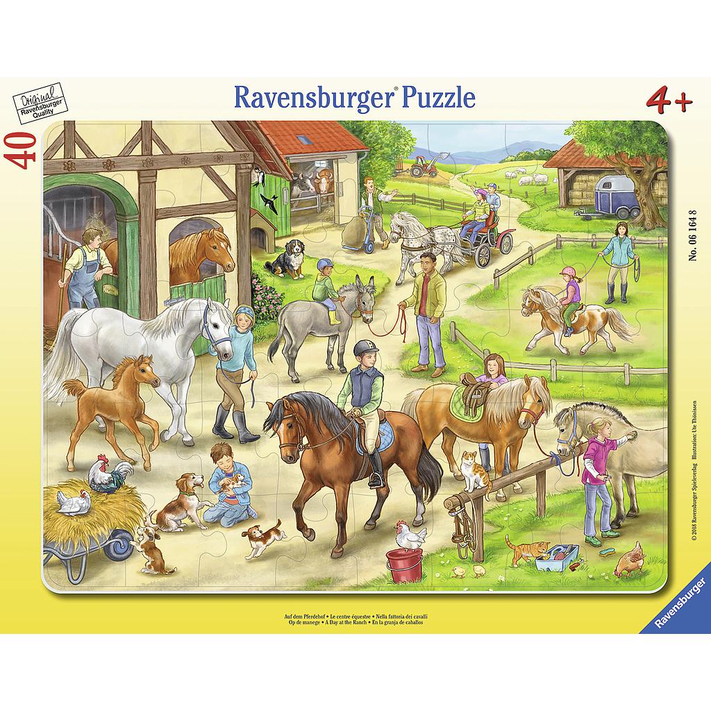 Ravensburger Frame Puzzle 40 pc Horse Farm