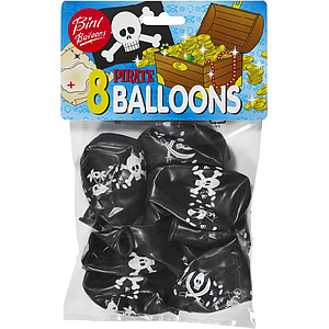 Bini Pirate Balloons, 8 Pieces
