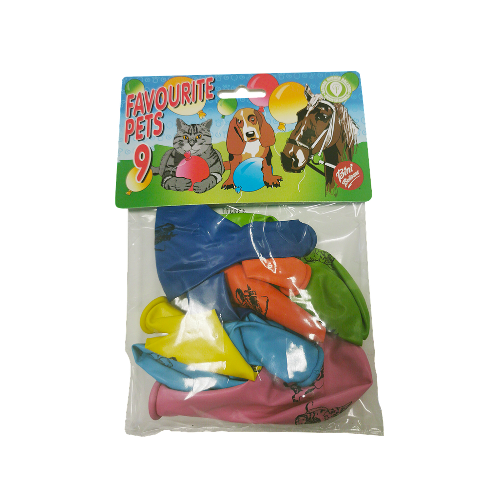 Bini Balloons Balloons with Animal Pictures