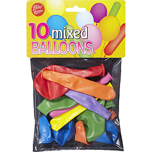 Bini Mixed Balloons, 10 Pieces